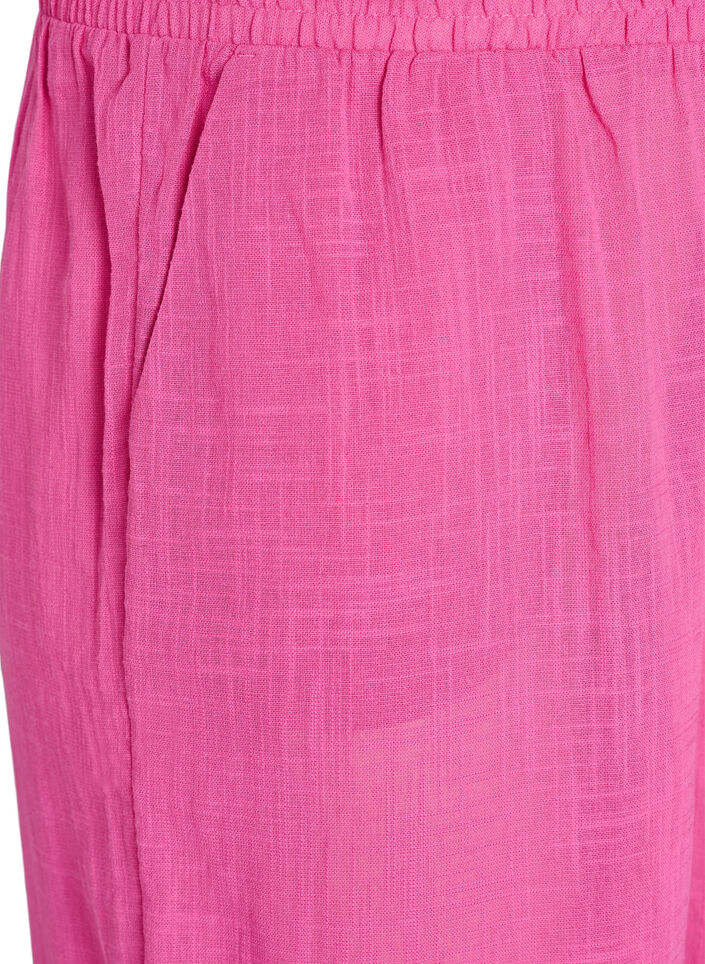 FLASH - Gerade geschnittene Hose mit hoher Taille, Pink, Packshot image number 2