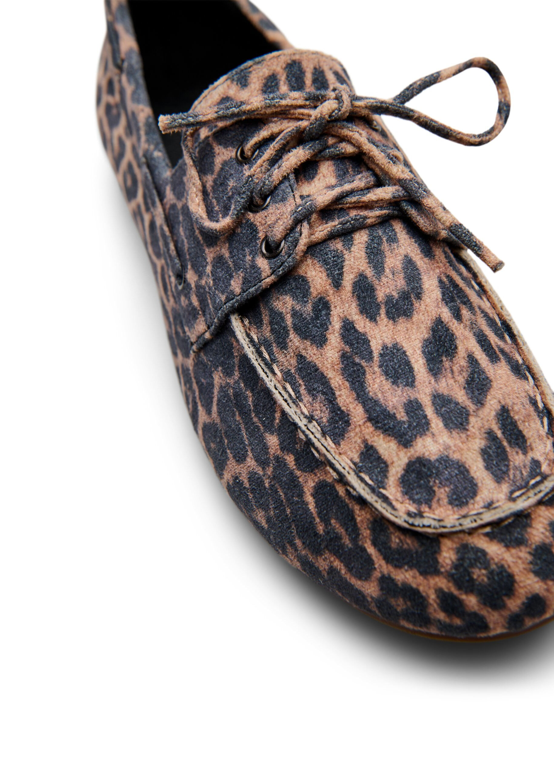 Zizzi Mokassins aus Kunstwildleder, Beige, Packshot image number 3