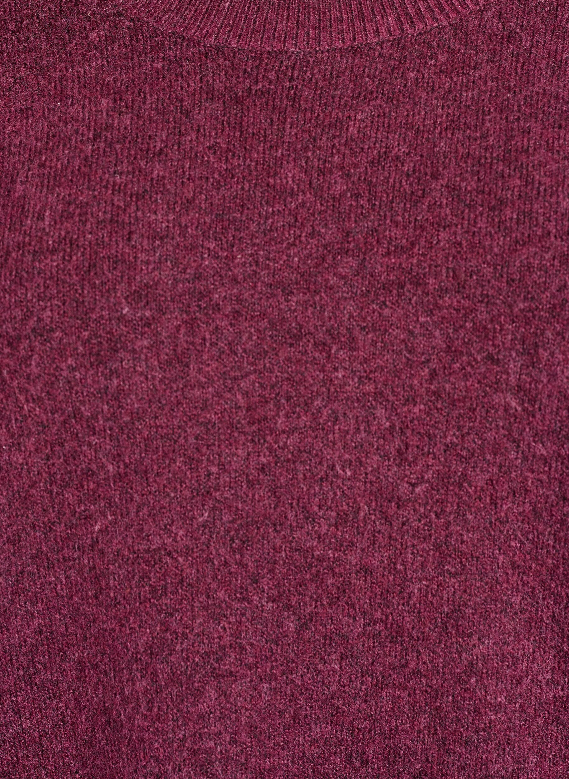 ZizziLockerer Strickpullover mit Kontrastn&auml;hten, Dunkles Bordeaux, Packshot image number 2
