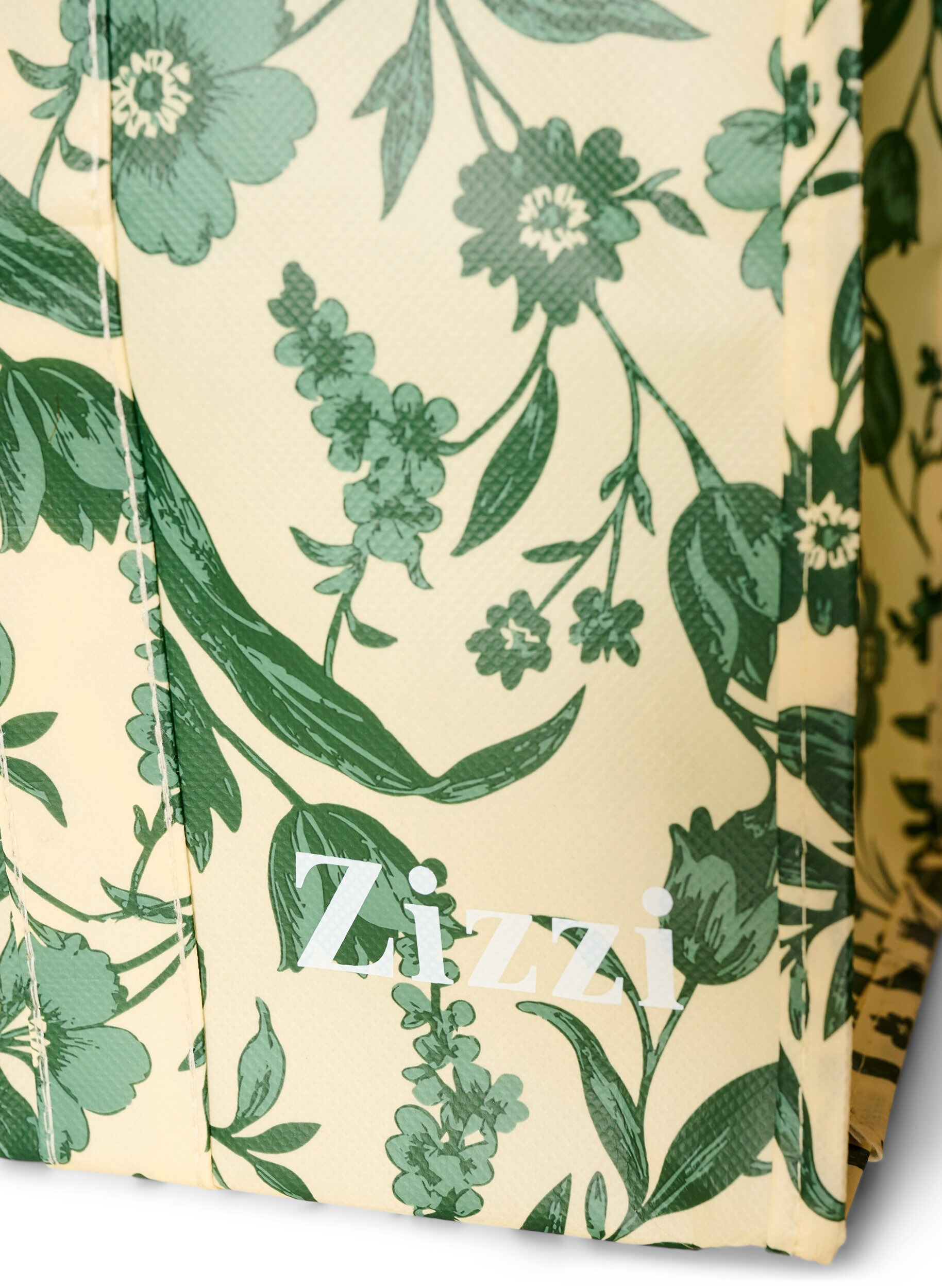 ZizziEinkaufstasche mit Rei&szlig;verschluss, Gr&uuml;n, Packshot image number 2