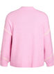 Pullover mit Ziernähten, Pink, Packshot image number 1