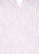 Ärmellose Bluse mit Streifen und Blumendruck, Pink, Packshot image number 2