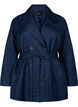 Kurzer Trenchcoat mit Gürtel, Blau, Packshot image number 0