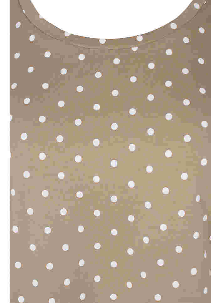 Gepunktetes T-Shirt aus Baumwolle, Desert Taupe W. Dot, Packshot image number 2