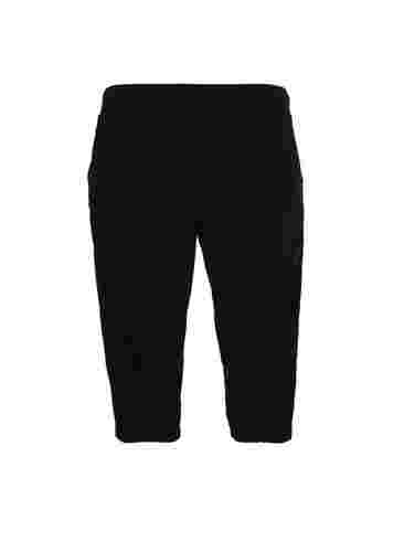 Capri-Hose aus Baumwolle, Black, Packshot image number 1