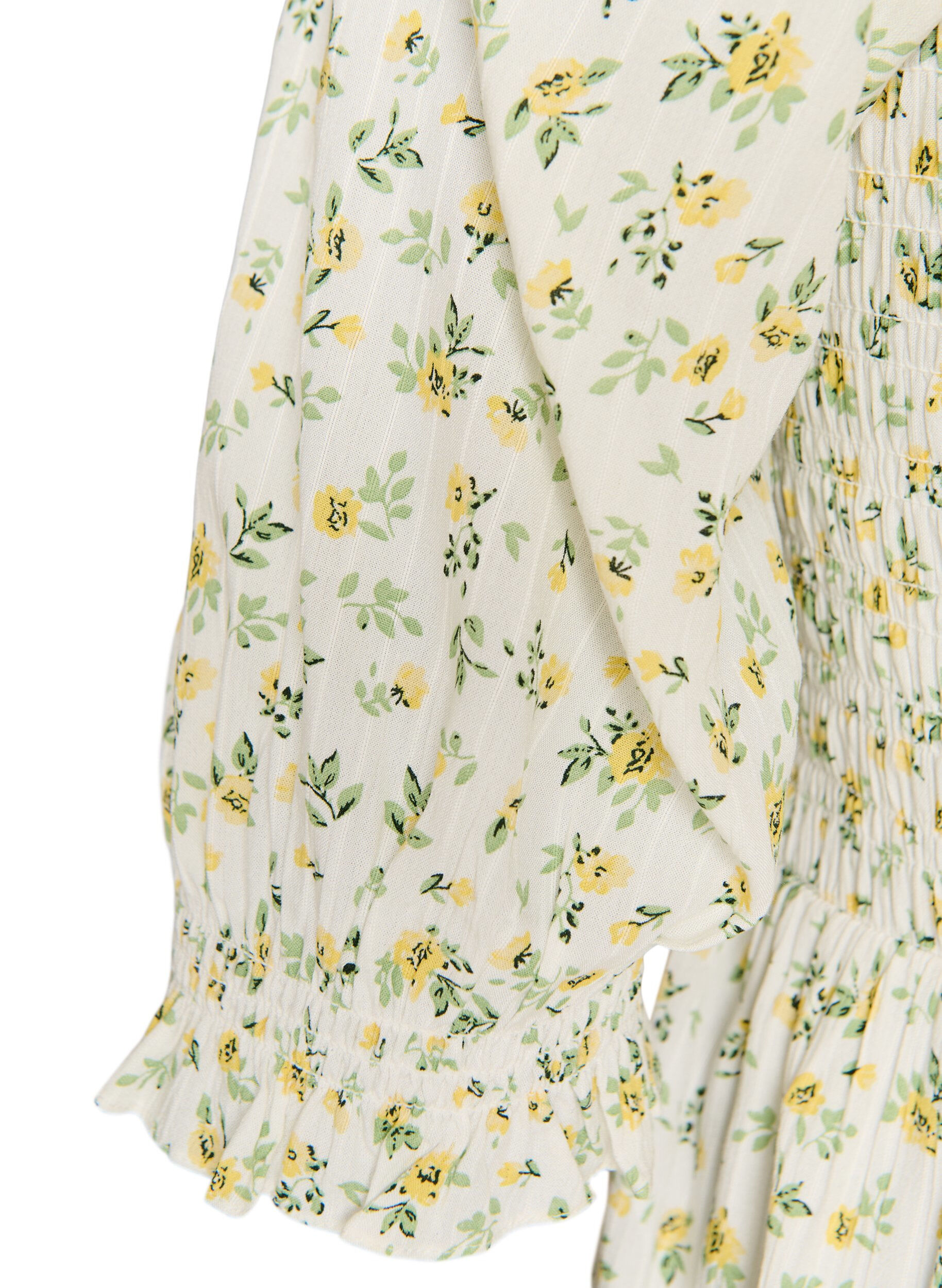 ZizziGebl&uuml;mtes Sommerkleid aus Viskose, Wei&szlig;, Packshot image number 3