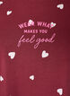 Nachtbluse mit Print, Rot, Packshot image number 2