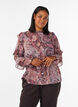 Bluse mit Paisleymuster und R&uuml;schendetails, lila, Model image number 0