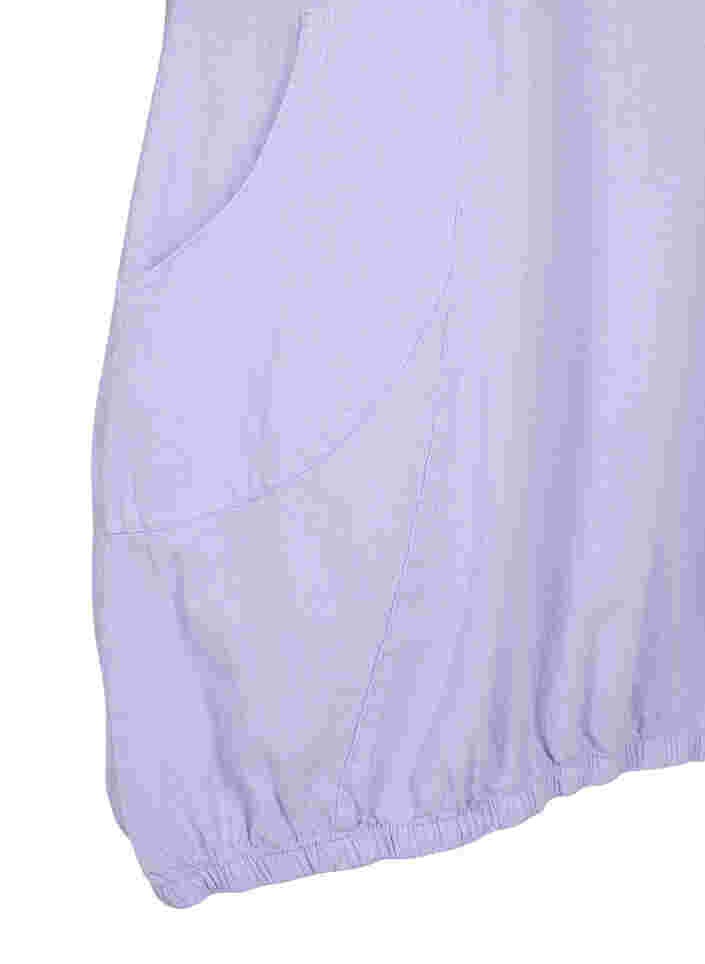Kurzarm Kleid aus Baumwolle, Lavender, Packshot image number 3