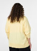 Feinstrick-Strickjacke mit Rundhalsausschnitt, Gelb, Model image number 2
