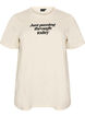 T-Shirt aus Baumwolle mit Textprint, Wei&szlig;, Packshot image number 0