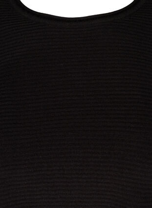 Strickbluse mit Rundhalsausschnitt, Black, Packshot image number 2