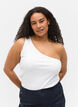 One-Shoulder Top aus Baumwolle, Bright White, Model image number 0