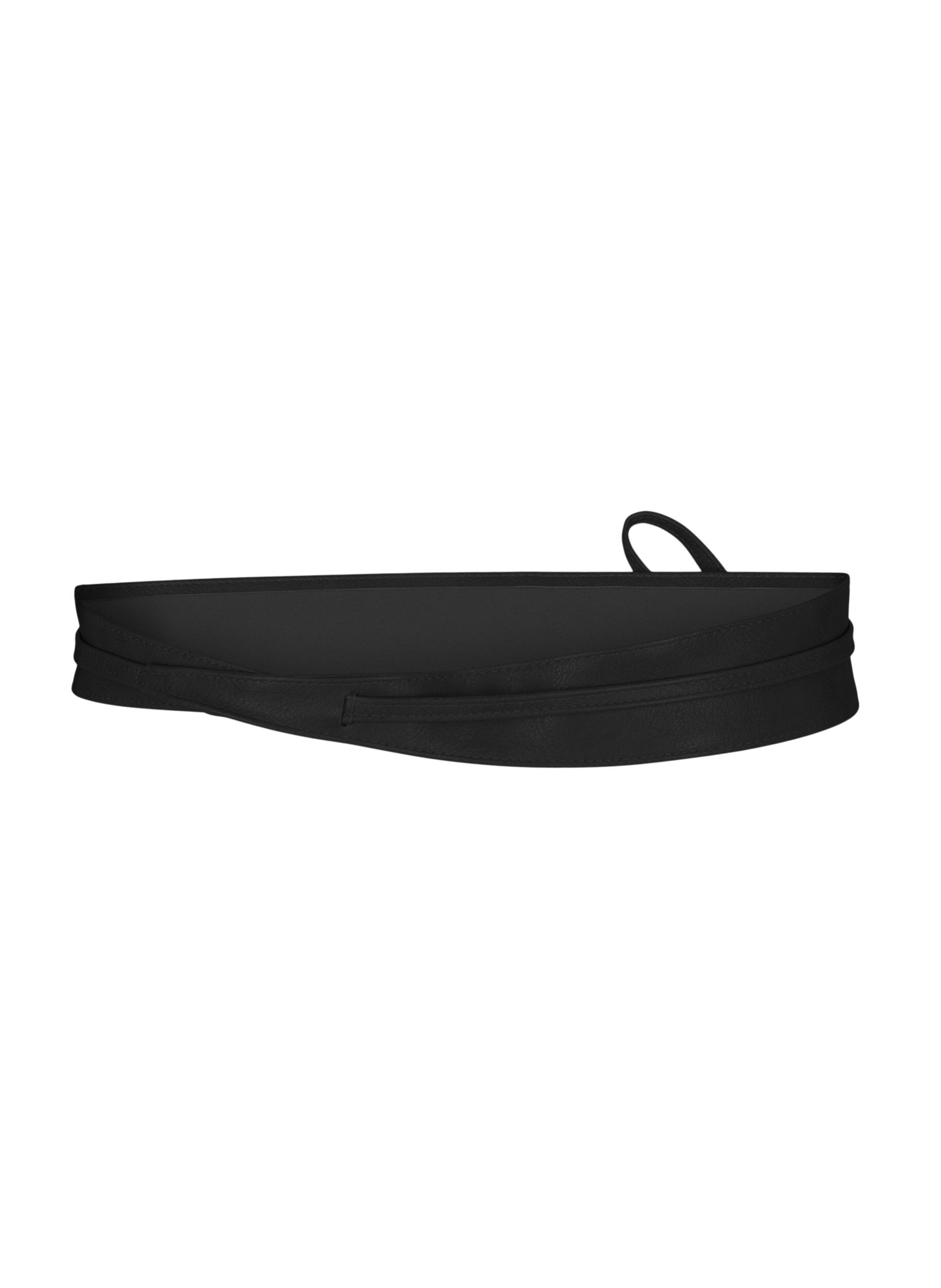ZizziTailleng&uuml;rtel aus Kunstleder, Schwarz, Packshot image number 1
