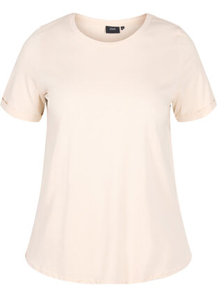 Basic-T-Shirt aus Baumwolle, Fog, Packshot image number 0