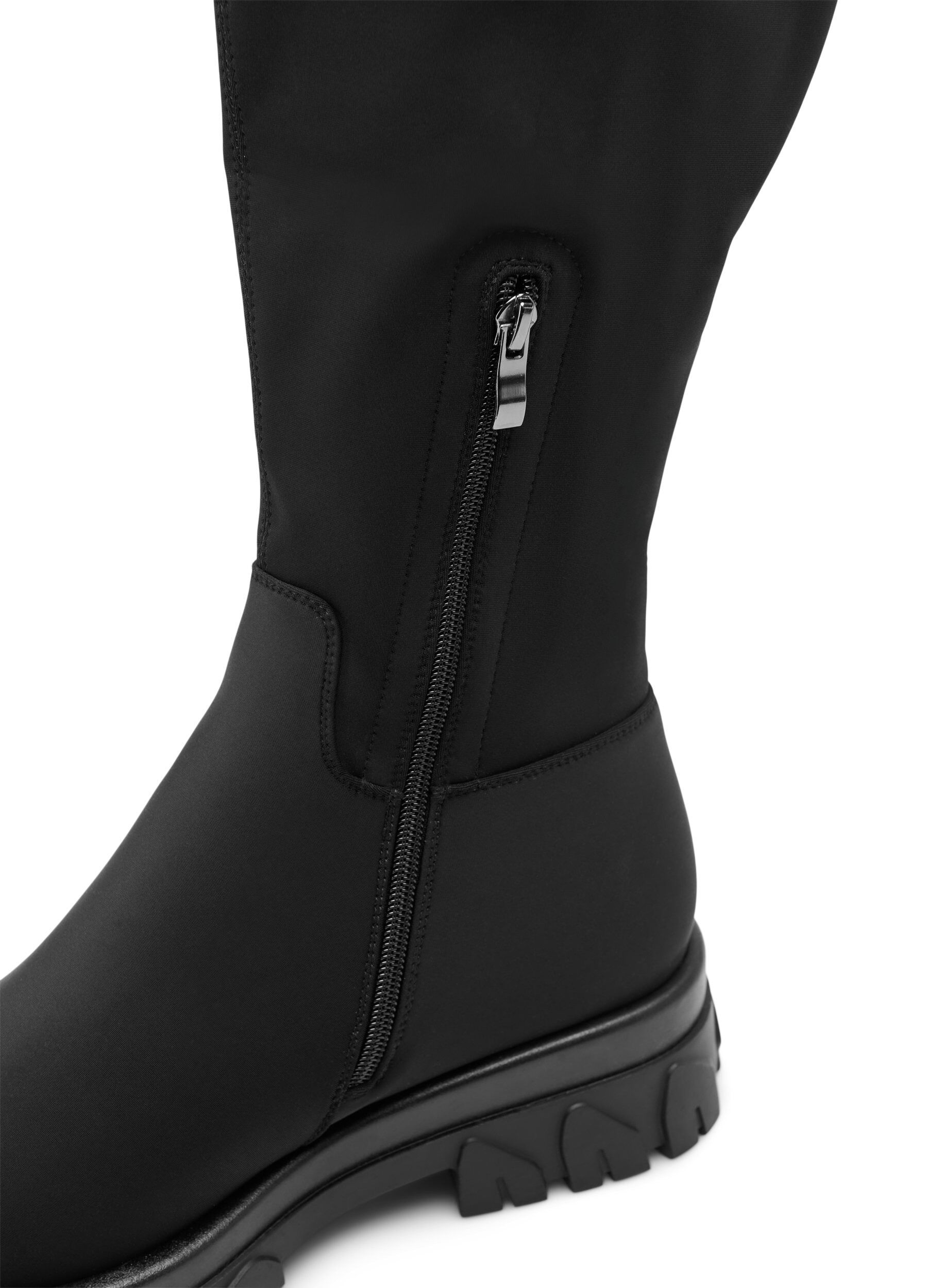 Zizzi Extra-Weite - Hoher Stiefel mit Stretchanteil, Schwarz, Packshot image number 4