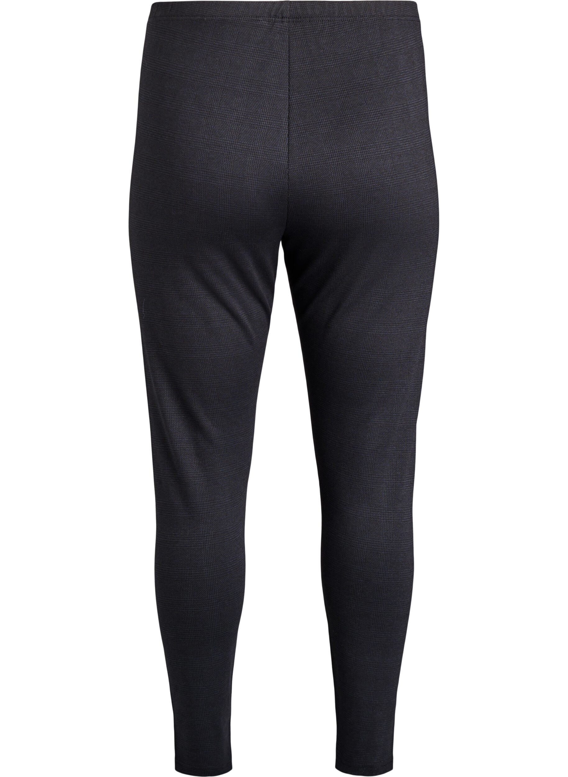 Zizzi Gemusterte Leggings mit einer normalen Taille, Schwarz, Packshot image number 1