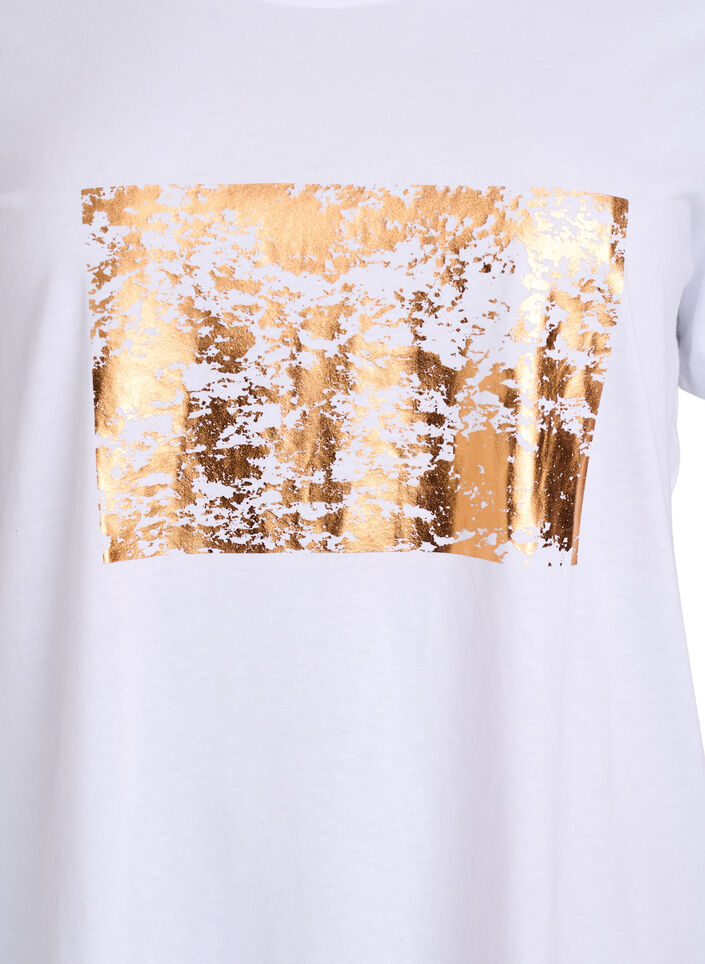 FLASH - T-Shirt mit Print., Wei&szlig;, Packshot image number 2