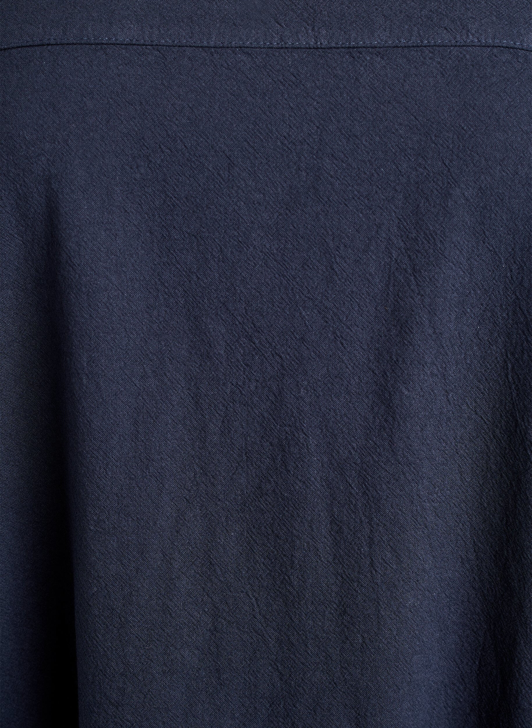 Zizzi Kurzarm Kleid aus Baumwolle, Blau, Packshot image number 2