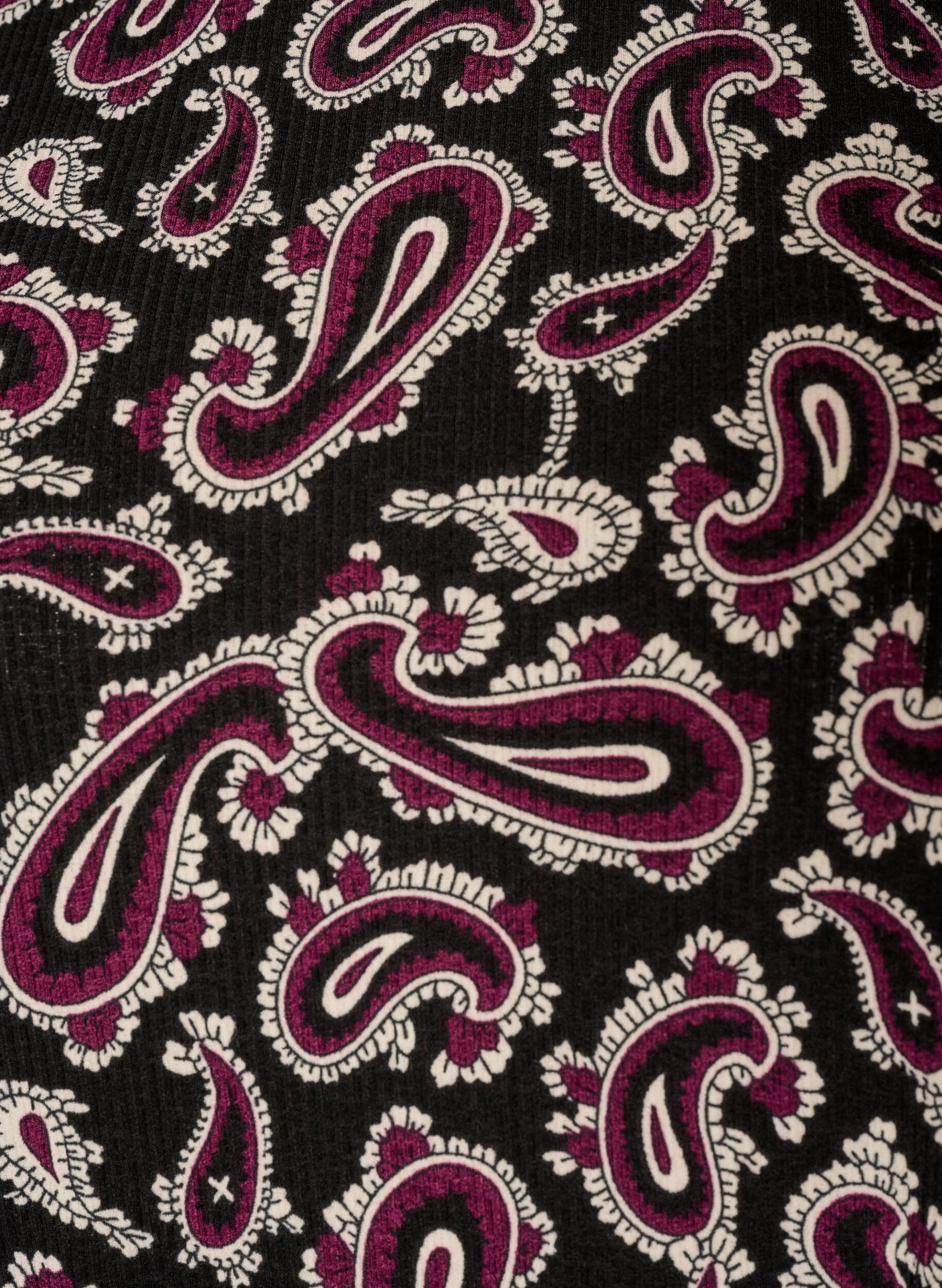 ZizziBluse mit langen &Auml;rmeln und Paisleymuster, Dunkles Bordeaux, Packshot image number 2