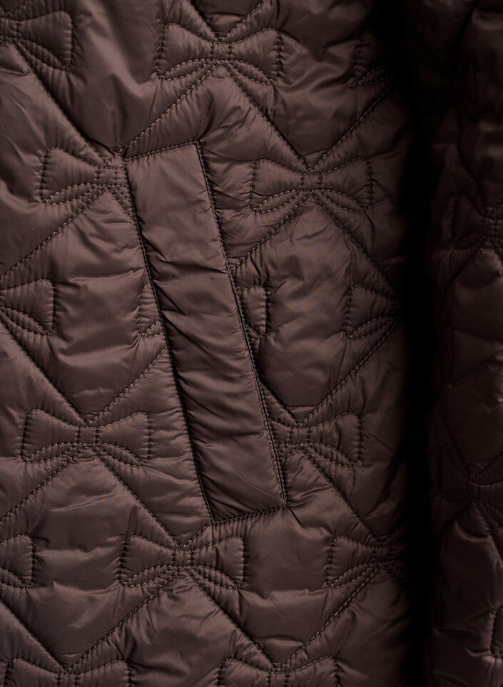 Leicht wattierte Jacke mit dekorativer Steppung, Braun, Packshot image number 3