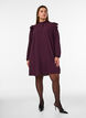 Kurzes Kleid mit R&uuml;schen und Glitzer, Rot, Model image number 1