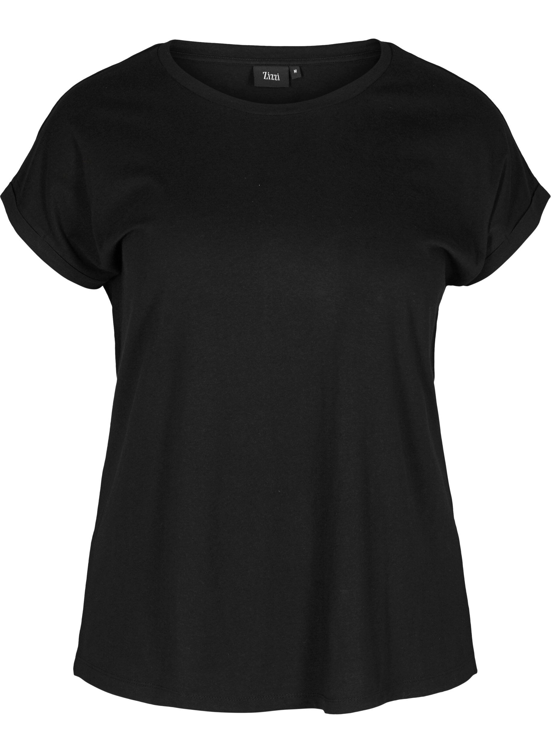 Zizzi T-Shirt, Black, Packshot image number 0
