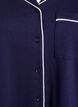 Pyjamahemd aus Baumwolle mit Brusttasche, Blau, Packshot image number 2