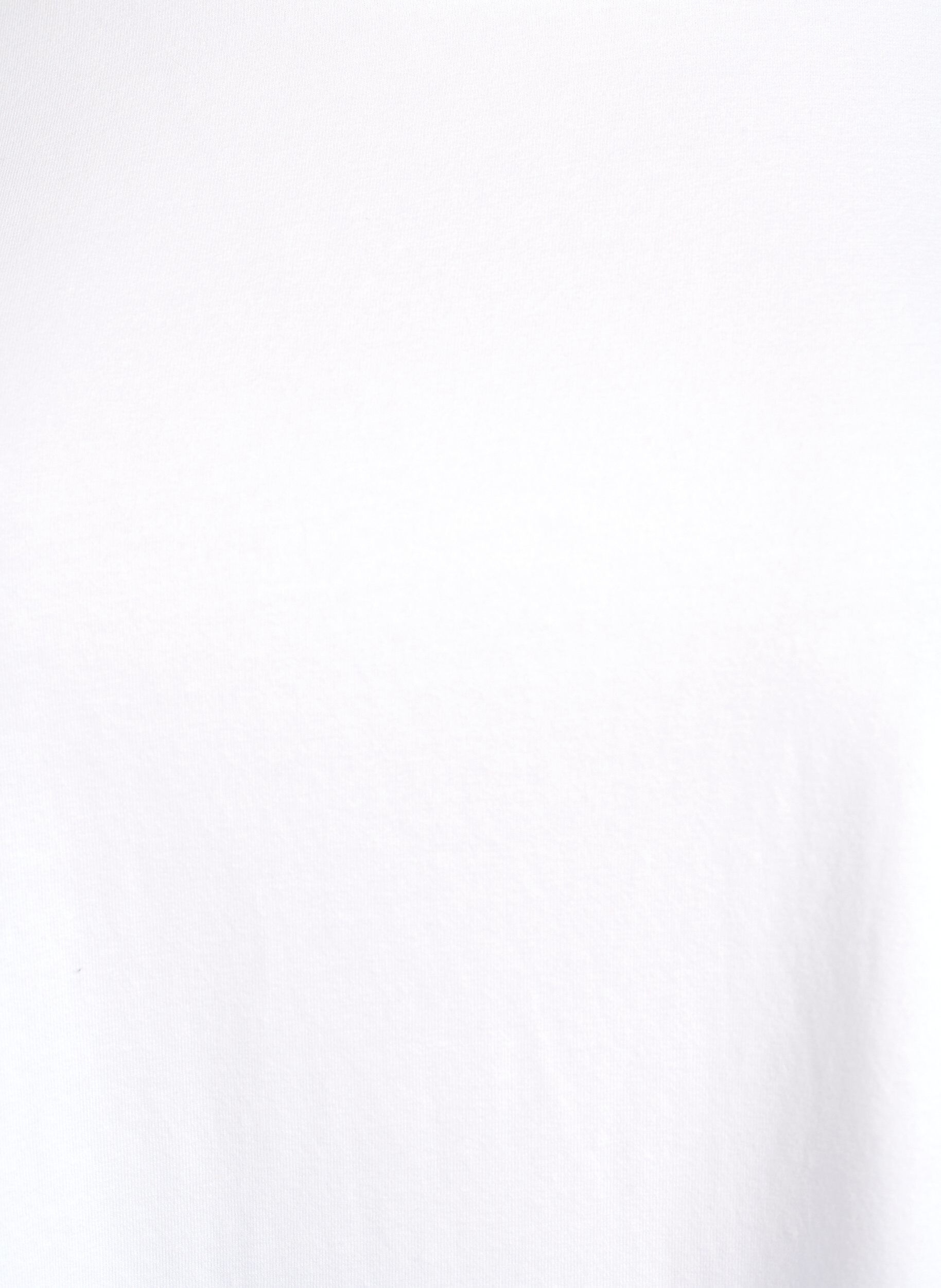 Zizzi Basic Top aus Jersey mit langen &Auml;rmeln, Wei&szlig;, Packshot image number 2