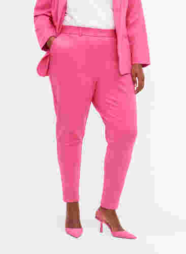 Cropped Hose mit Taschen und verstellbaren Schnüren, Shocking Pink, Model image number 2