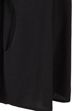 Kurzarm Tunika aus Baumwolle, Black, Packshot image number 3