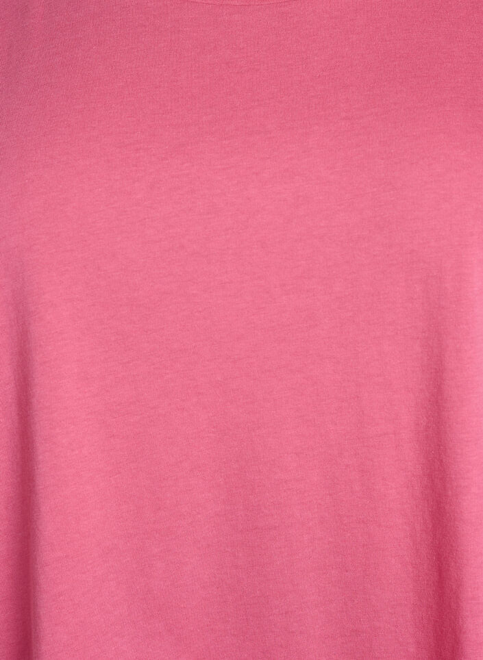 T-Shirt aus Baumwollmischung mit kurzen &Auml;rmeln, Pink, Packshot image number 2