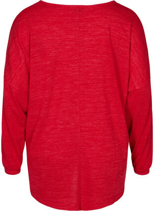 Bluse mit langen Ärmeln, High Risk Red ASS, Packshot image number 1