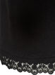 Strickweste mit Spitzenbesatz, Schwarz, Packshot image number 3