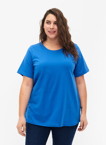 FLASH - T-Shirt mit Rundhalsausschnitt, Strong Blue, Model image number 0