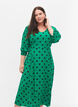 Midikleid aus Viskose mit Punktmustern, Jolly Green Dot AOP, Model image number 2