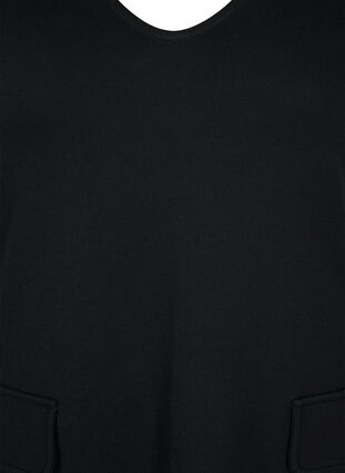 Schürzenkleid mit V-Ausschnitt, Black, Packshot image number 2
