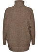 Locker gestrickter Pullover mit Rollkragen, Braun, Packshot image number 1