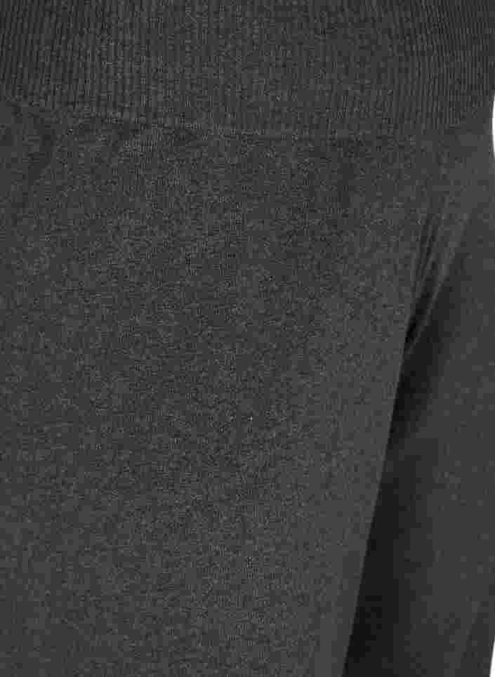 Melierte Strickhose aus Viskose, Dark Grey Melange, Packshot image number 2