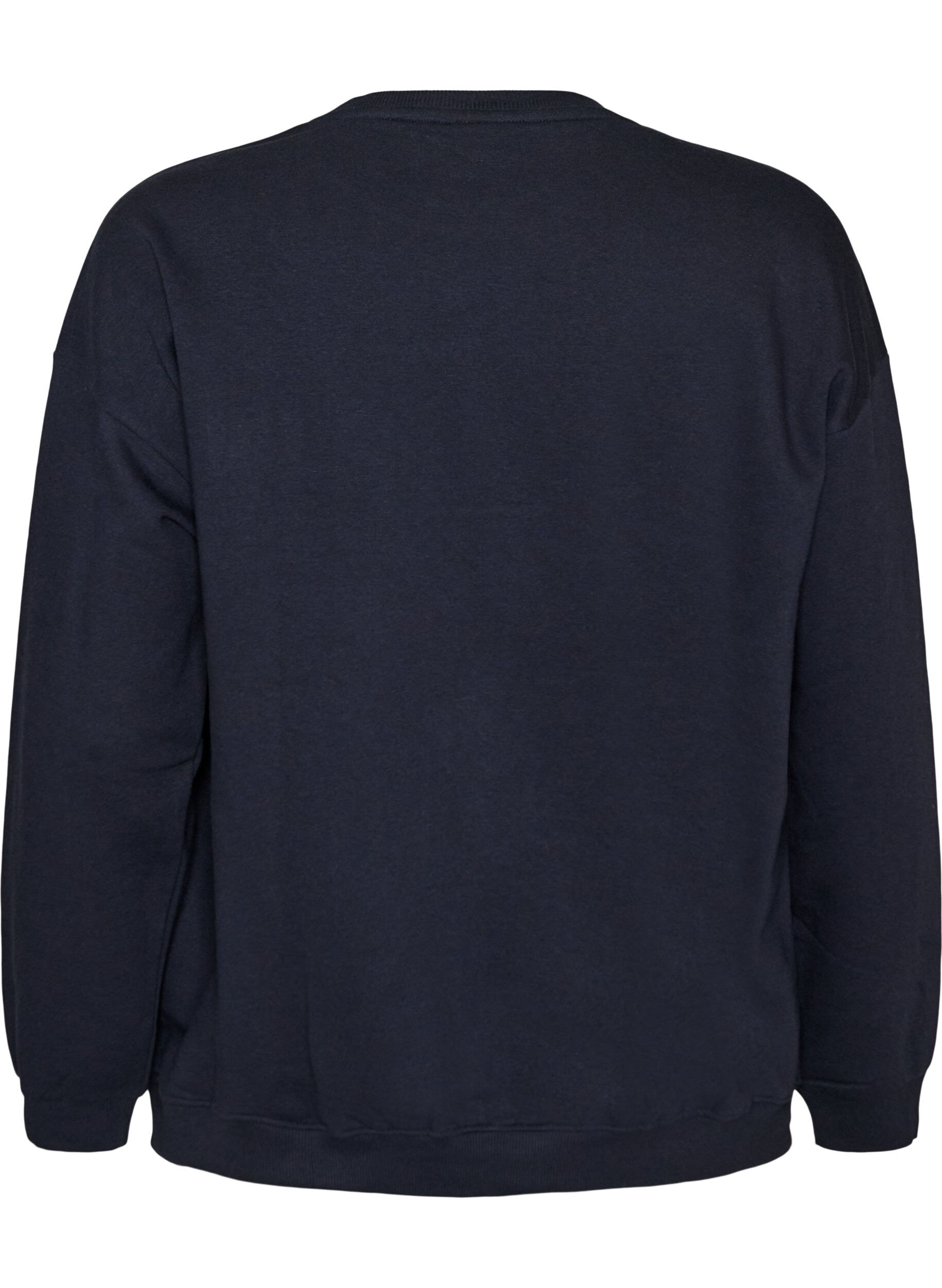 ZizziSweatshirt mit Textaufdruck, Blau, Packshot image number 1