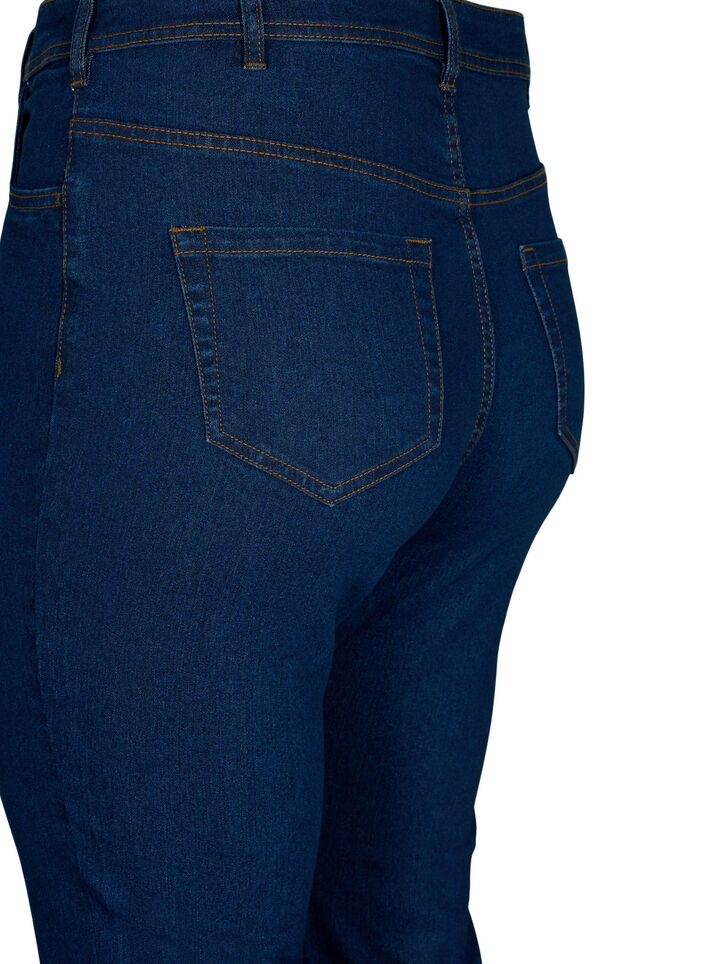 Hoch taillierte Jeans mit Bootcut, Blau, Packshot image number 3
