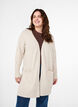 Strickjacke mit Rippenstrick und Taschen, Beige, Model image number 0