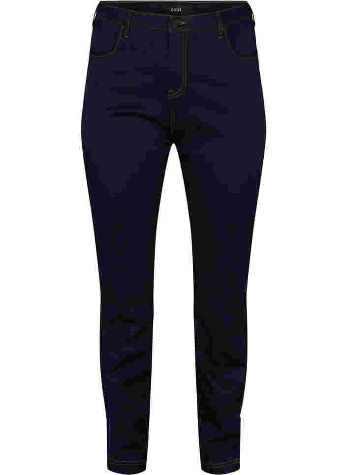 Slim Fit Emily Jeans mit normaler Taille, Unwashed, Packshot image number 0