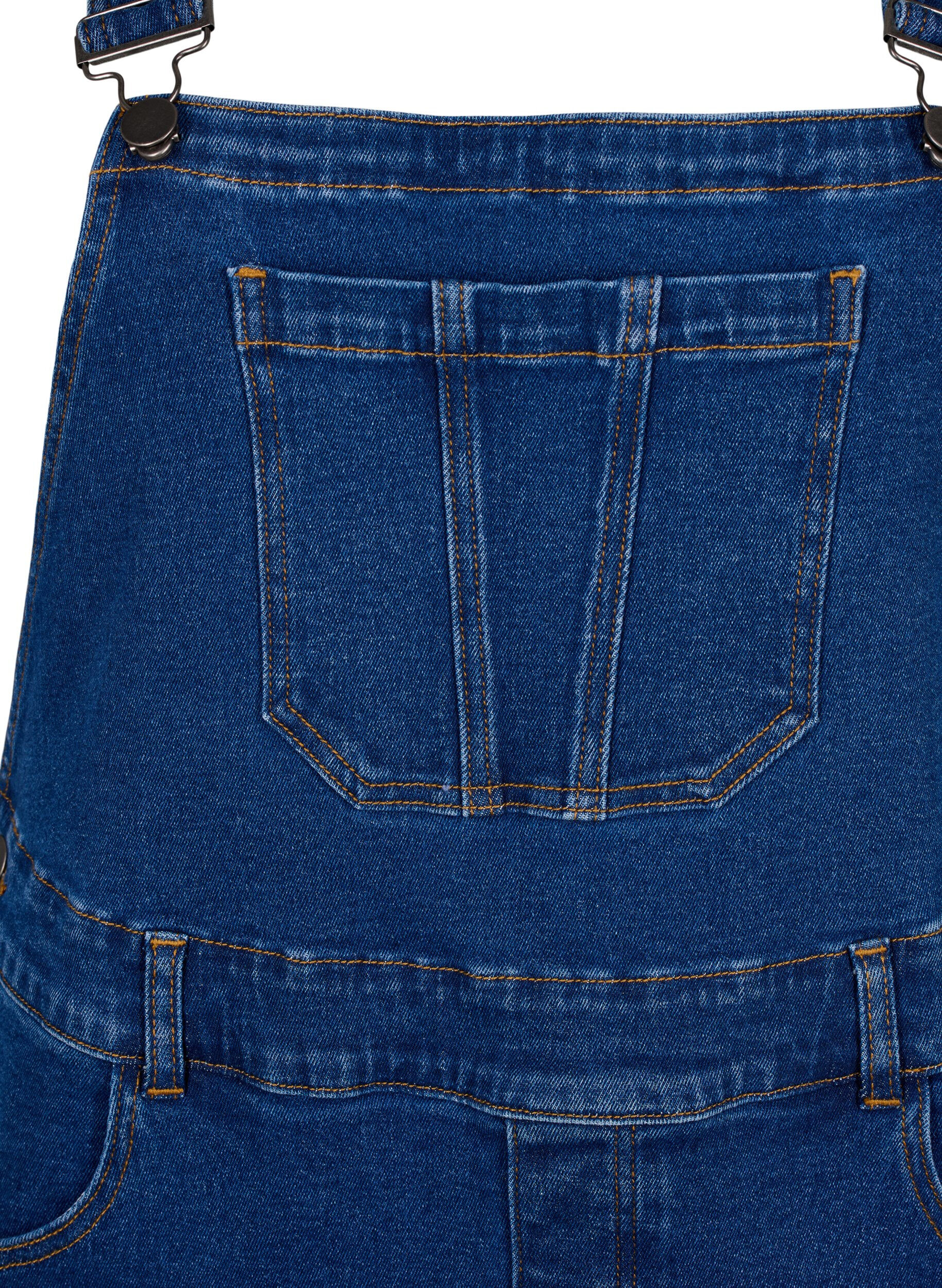 Zizzi Denim Dungarees Kleid, Blau, Packshot image number 2