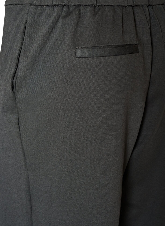 Lockere Hose aus Jersey mit hoher Taille, Grau, Packshot image number 3