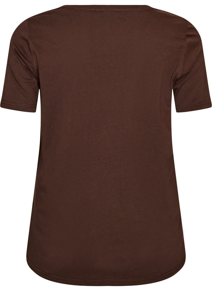 Weihnachts-T-Shirt aus Bio-Baumwolle, Braun, Packshot image number 1
