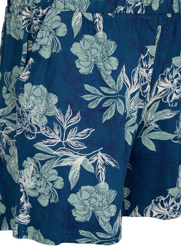 Lockere Pyjamahose mit Print, Insignia Blue AOP, Packshot image number 2