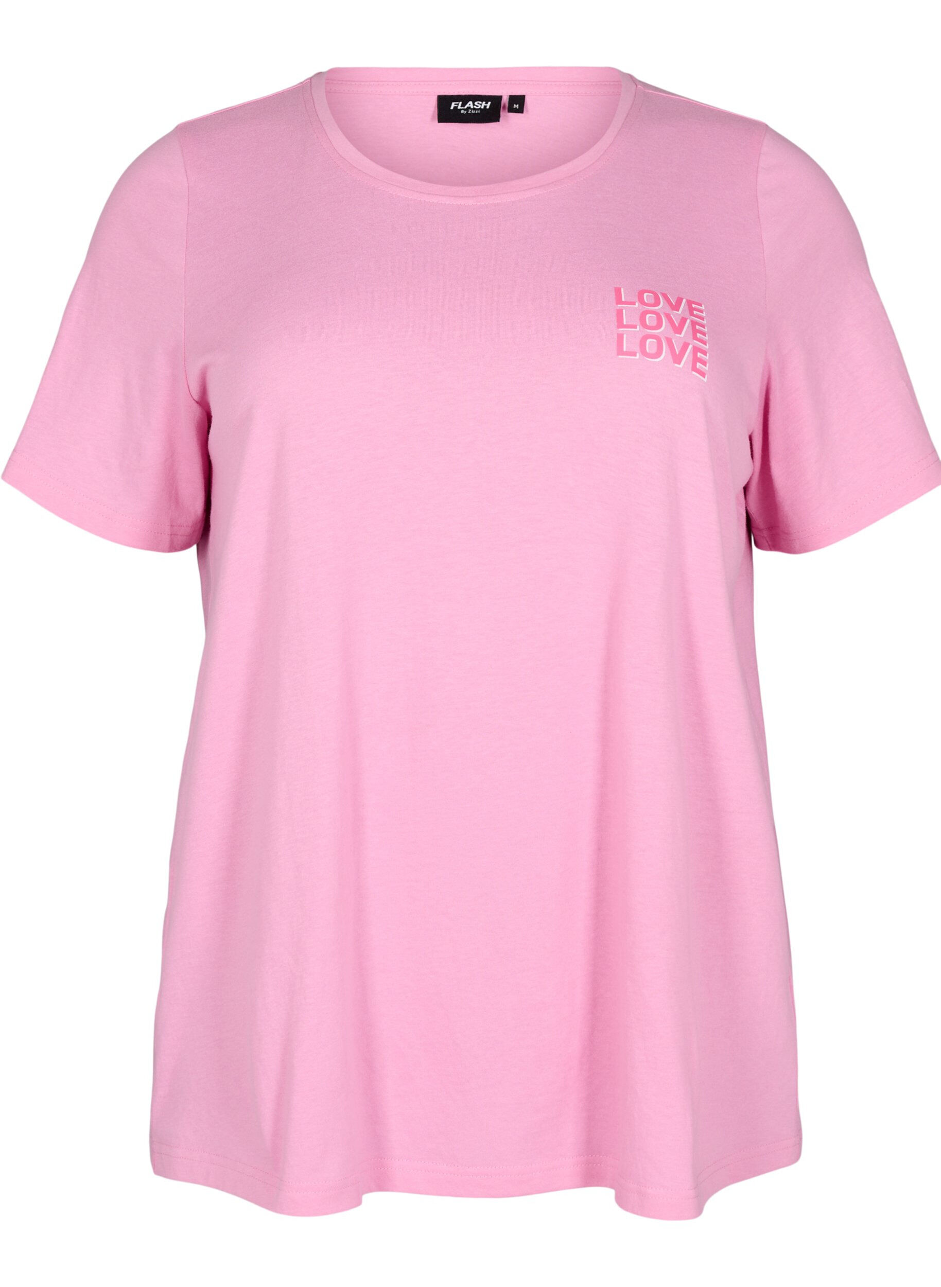 Zizzi FLASH - T-Shirt mit Print, Pink, Packshot image number 0