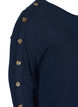 Langarm Bluse mit Knopfdetails, Night Sky, Packshot image number 3