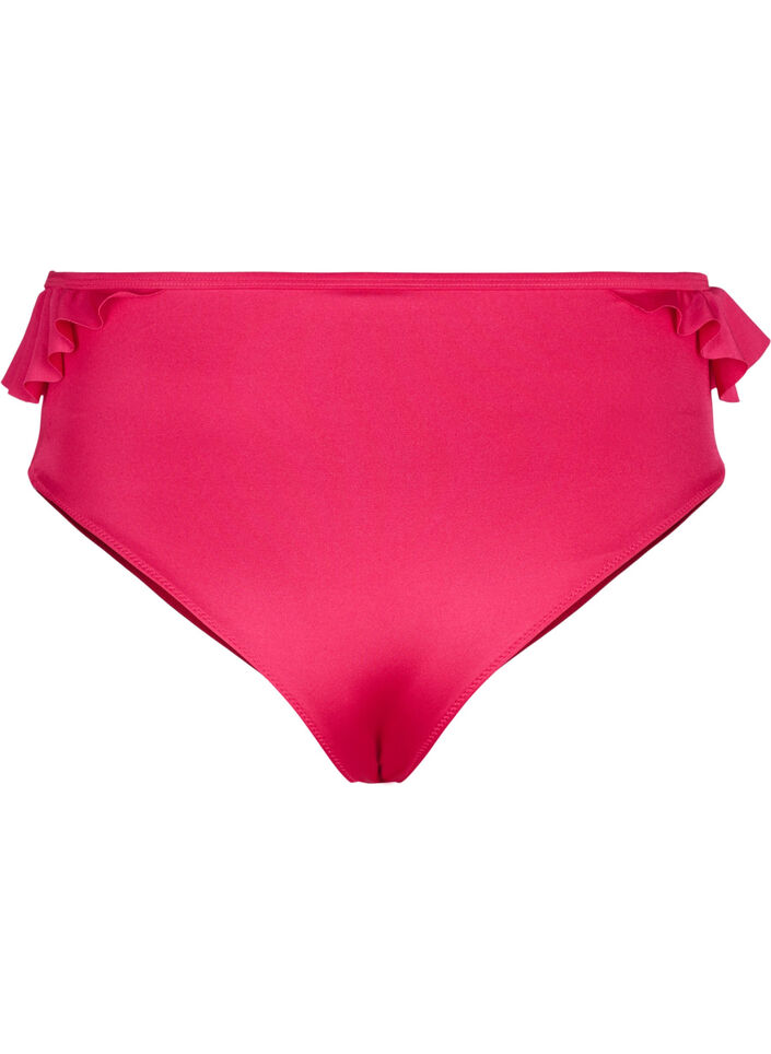 Bikini-Höschen mit Volants, Pink, Packshot image number 1